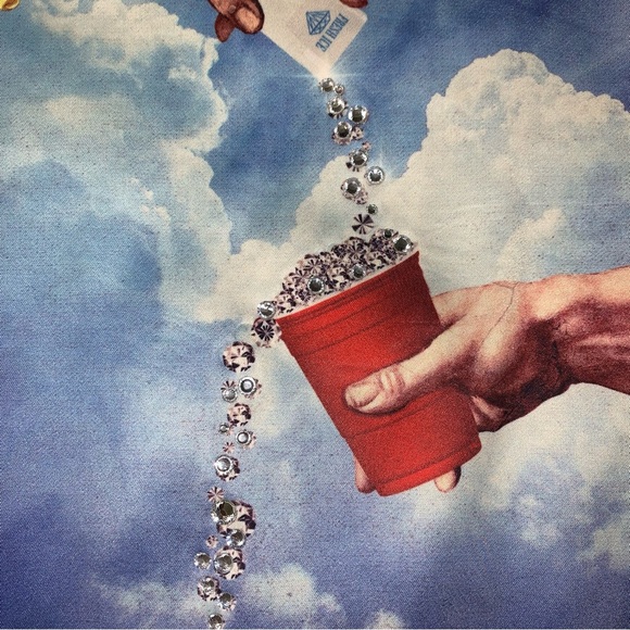 Eternity Men's "White" Diamonds Dancing Icons Short Sleeve Tee size 3X - Picture 7 of 11